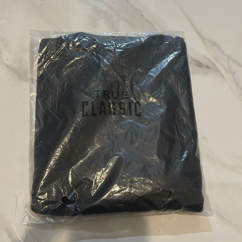 True classic X-Large black t shirt soft and stretchy new in original packaging
